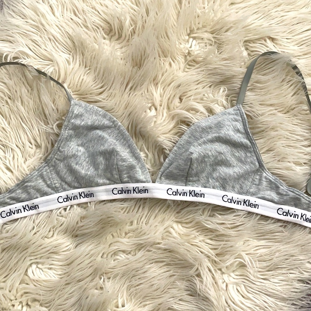 Calvin Klein Comfy Sleep Lounge Bra - grey